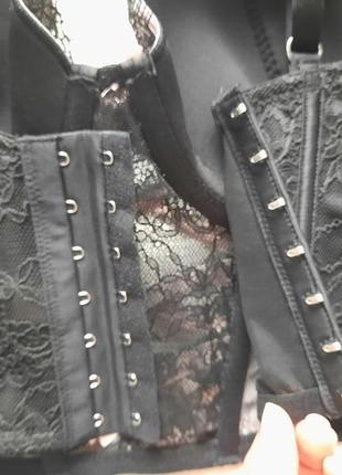 Бюстгальтер лифчик на большую грудь 70е 75д 75е без пушапа victoria's secret черный кружев...