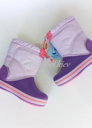 Оригинальные зимние детские сапоги crocs kids crocband lodgepoint boot