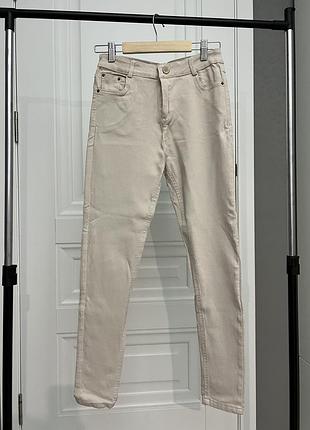 Штани скіні бежеві стрейч