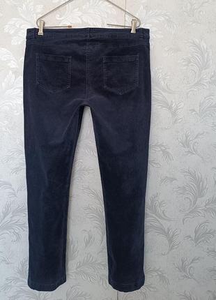 Р 16 / 50-52 стильные базовые темно синие вельветовые джинсы штаны брюки john lewis3 фото