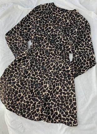 Сукня zara в леопардовий принт