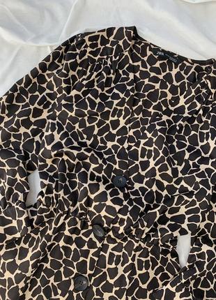 Сукня zara в леопардовий принт3 фото