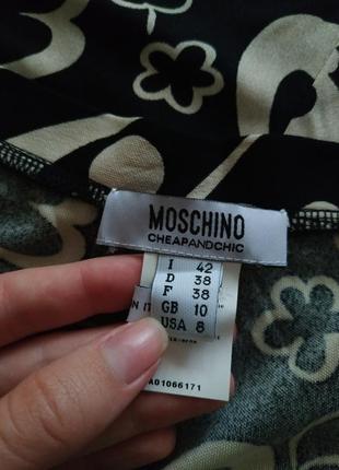Moschino cheapandchik юбка с шелком, шелковая юбка, оригинал италия2 фото