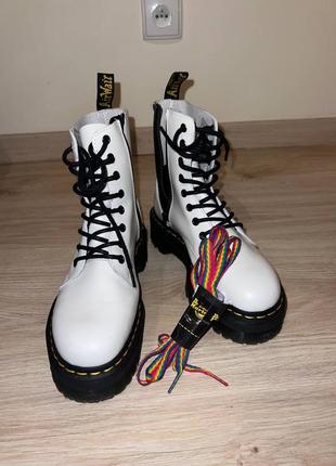 Dr. martens glany jadon 15265100 white білі1 фото