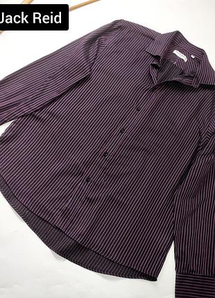 Сорочка чоловіча фіолетового кольору у смужку від бренду jack reid  xl