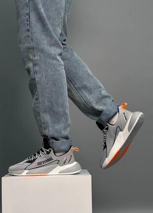 Чоловічі кросівки baas run 9000l l.grey orange1 фото