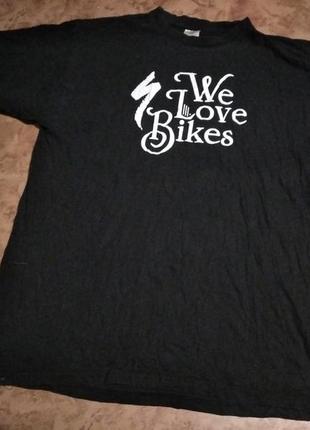 Футболка we love bikes размер l