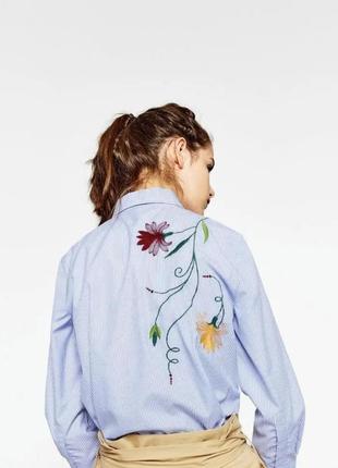 Zara нова  сорочка вишивка4 фото