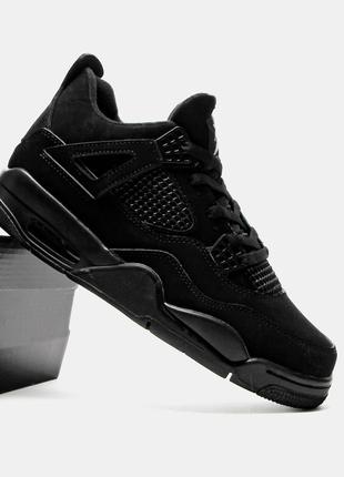 Кроссівки nike air jordan 4 retro black cat8 фото