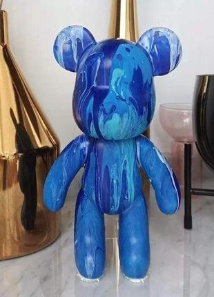 Флюїдне ведмежа fluid bear bearbrick, 23 см, з фарбами brown

,yellow

,blue6 фото