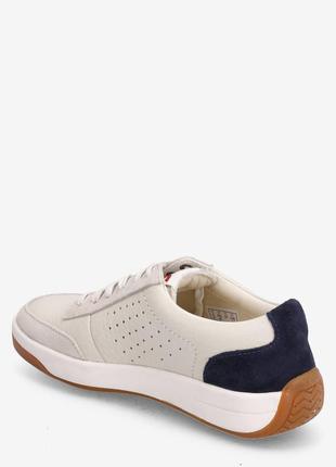 Шкіряні кросівки clarks hero air lace white2 фото