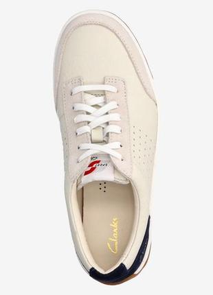 Шкіряні кросівки clarks hero air lace white3 фото