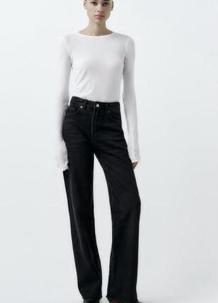 Zara jeans wide leg4 фото