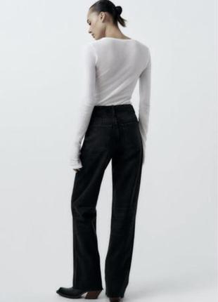 Zara jeans wide leg5 фото