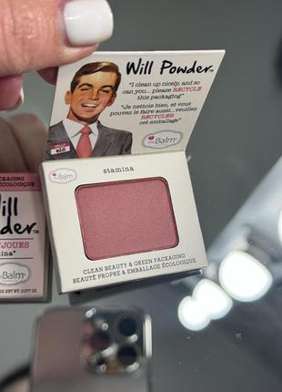 Thebalm will powder палетка рум'ян для обличчя міні