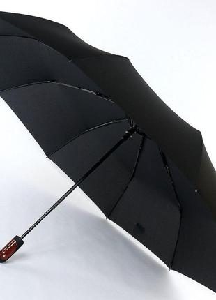 10 спиц крепкий большой мужской зонт trust (полный автомат) арт. t317905 фото
