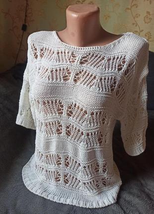 Кофта сітка плетена ажурна