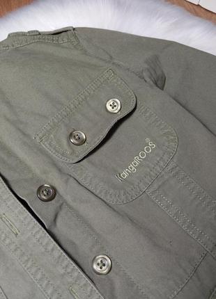 Джинсовий піджак колір хаккі на ріст 140-146 см5 фото