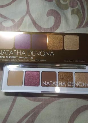 Палетка тіней natasha denona mini sunset palette1 фото