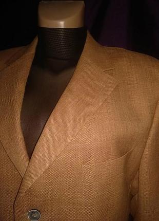 Піджак об'ємний теракотового кольору,вовна і льон,бренд first avenue3 фото
