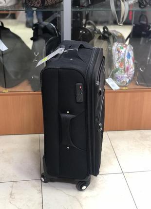 Середня валіза тканинна wmbaoluo чорна2 фото