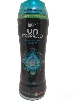 Ароматизатор білизни в гранулах lenor unstoppables "свіжість"  210 г1 фото