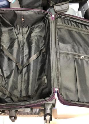 Середня валіза тканинна wmbaoluo фіолетова4 фото