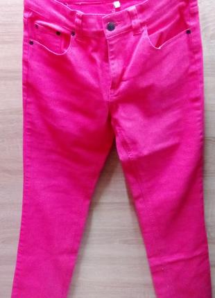 Peppercorn (данія) штанв джинсы брюки розово-красные р.30 прями нови.10 фото