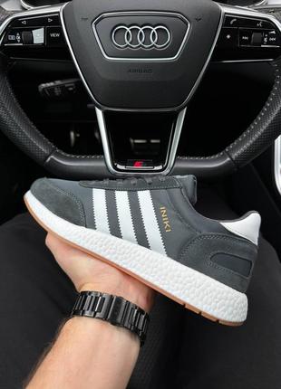 Чоловічі кросівки adidas originals iniki gray white