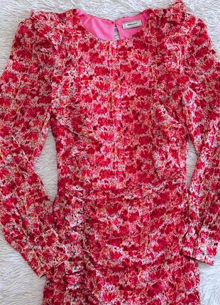 Яркое розовое платье vera&lucy цветочный принт8 фото