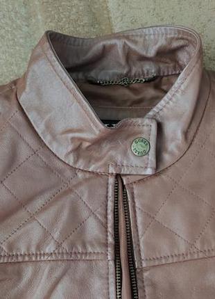 Натуральна шкіряна курточка шкірянка куртка косуха недорого розмір хс, с кожанка кожанная3 фото