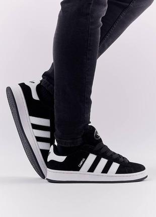 Чоловічі кросівки adidas campus 00s black white7 фото