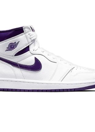 Jordan 1 retro high og court purple1 фото