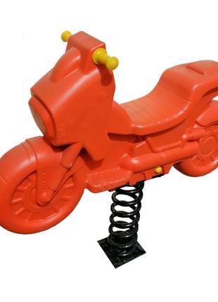 Качели-качалка на пружине мотоцикл