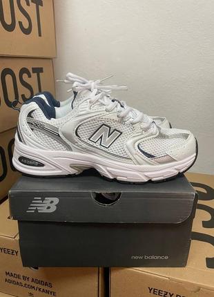 Кросівки new balance 530 white silver navy blue