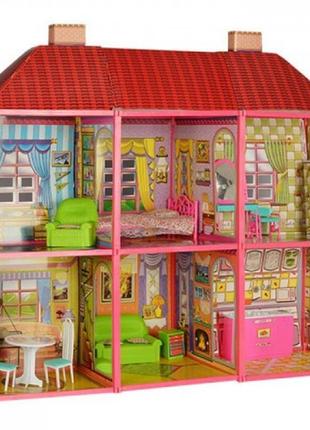 Ляльковий будиночок, будиночок для ляльок. 6983 з меблями, 2 поверхи та 6 кімнат3 фото
