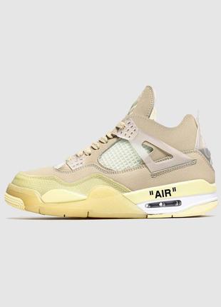 Air jordanoff-white x wmns air jordan 4 retro sp 'sail'