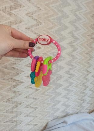 Гризунок ключі nuby icybite theeter pink