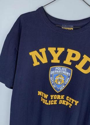 Футболка вінтажна nypd new york city police dept 2008 розмір l оригінал2 фото