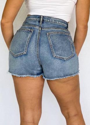 Короткі джинсові шорти великого розміру3 фото
