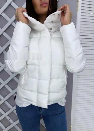 Молодёжная куртка "виктория" белая 44 размер