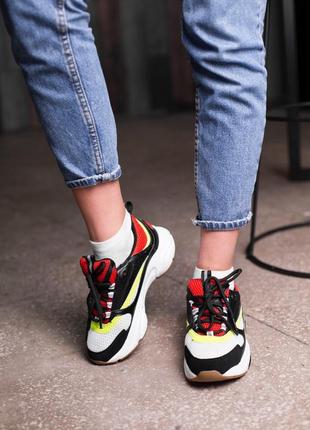 Жіночі кольорові кросівки dior2 фото