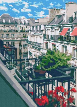 Картина по номерам 48х60 на деревянном подрамнике "французский балкон" bs52333l1 фото