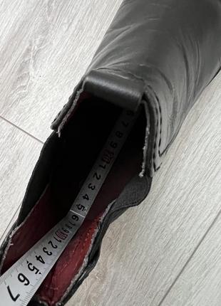 Стильні черговики шкіряні челсі низькі челсі 40р шкіряні черевики демісезонні черевики на низькому каблуку4 фото