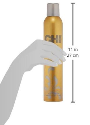 Укрепляющий спрей-лак для волос chi keratin flex finish hairspray с кератином,оригинал3 фото