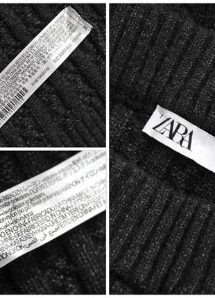 Брендовая вязанная облегающая юбка миди "zara". размер м.10 фото