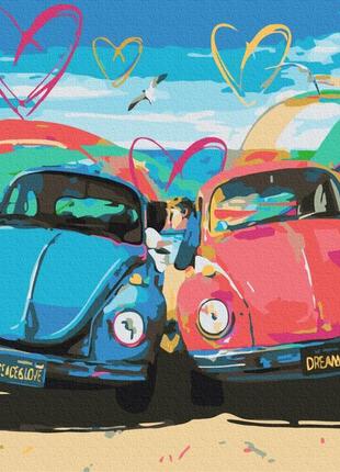 Картина по номерам 48х60 на деревянном подрамнике "любовь в дороге" bs52688l