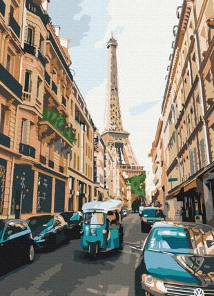 Картина по номерам 48х60 на деревянном подрамнике "туристический париж" bs52329l