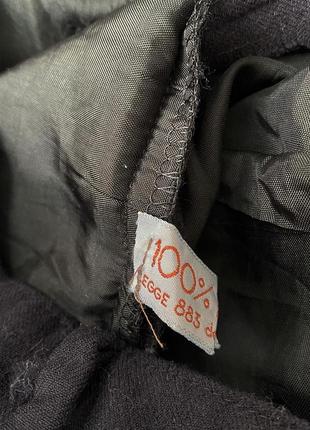 Стильні чорні штани з защипами  із 100% шерсті💔дуже якісні ! прямого вільного крою5 фото