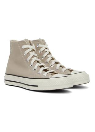 Converse кеди високі grey chuck 70 recycled sneakers, хайтопи, кросівки, сліпони